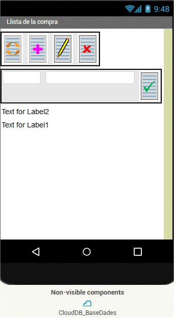 Disposici&oacute; dels elements