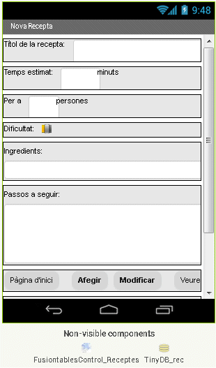 Disposici&oacute; dels elements