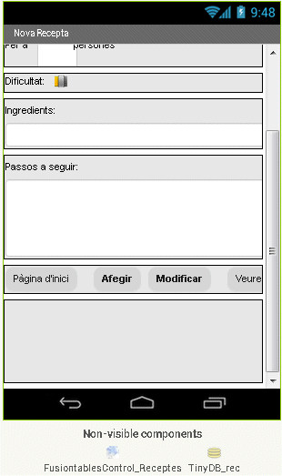 Disposici&oacute; dels elements