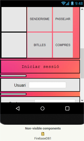 Disposici&oacute; dels elements