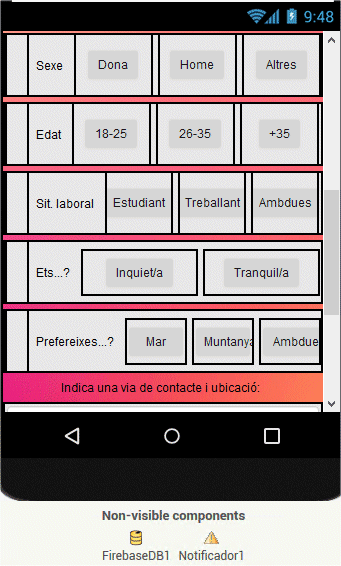 Disposici&oacute; dels elements