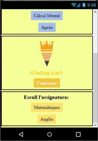 Disposici&oacute; dels elements