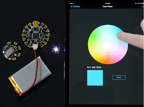 Placa Flora Bluefruit LE